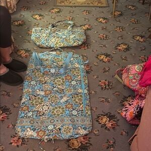 Vera Bradley Blue Floral Bag Set